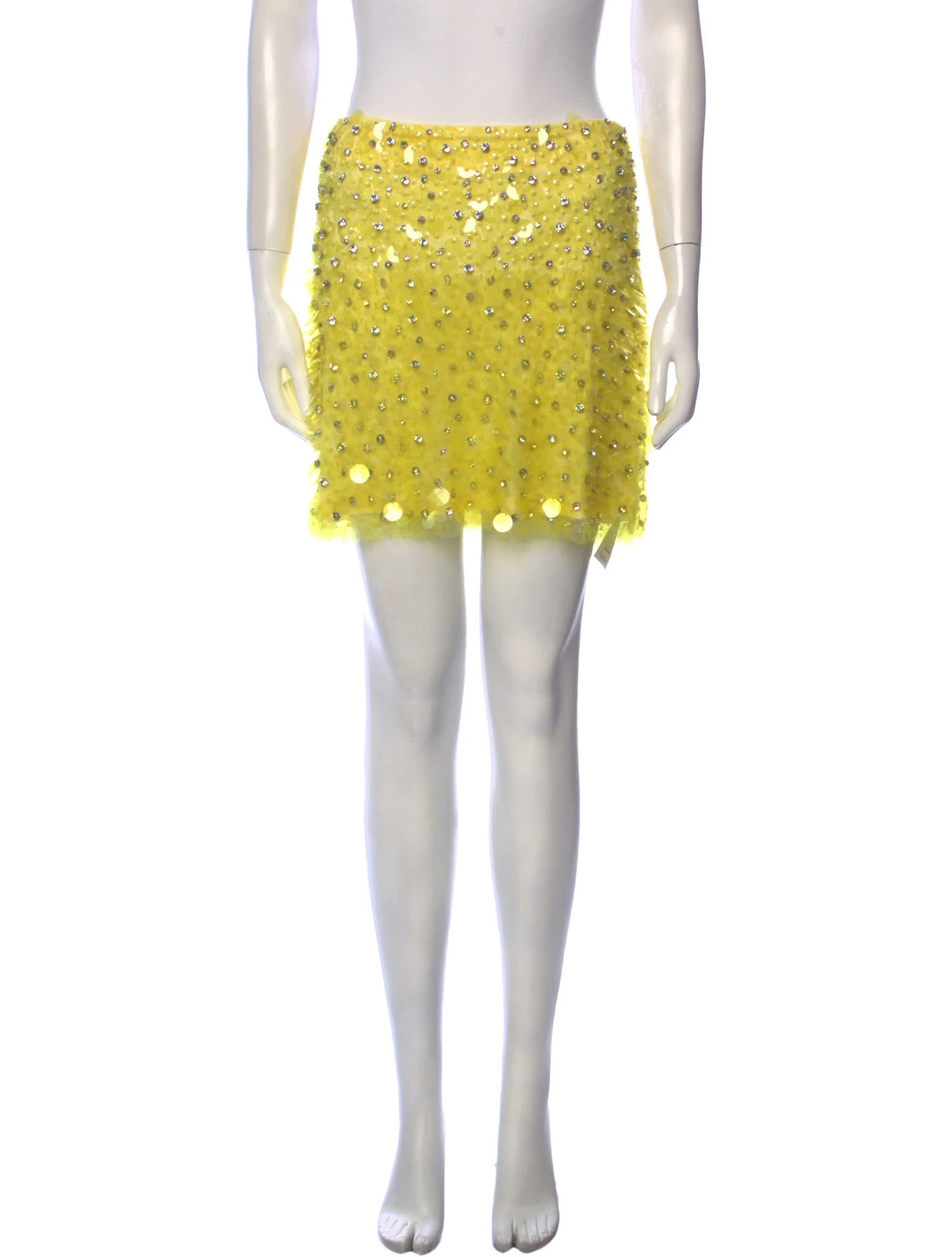 Crystal Embellishments Mini Skirt w/ Tags | The RealReal