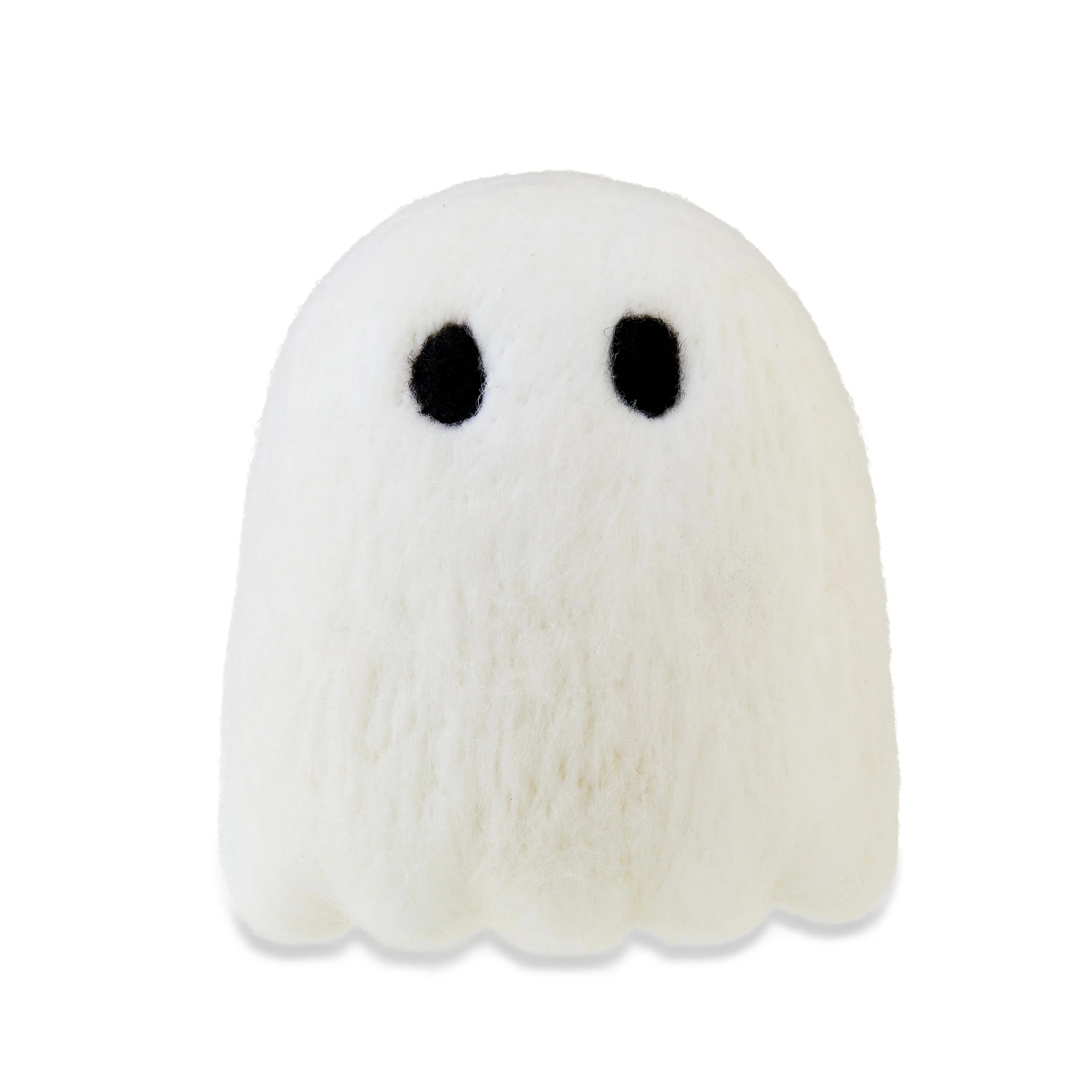 Halloween White Felt Ghost Tabletop Decoration, 4 in, by Way To Celebrate | Walmart (US)