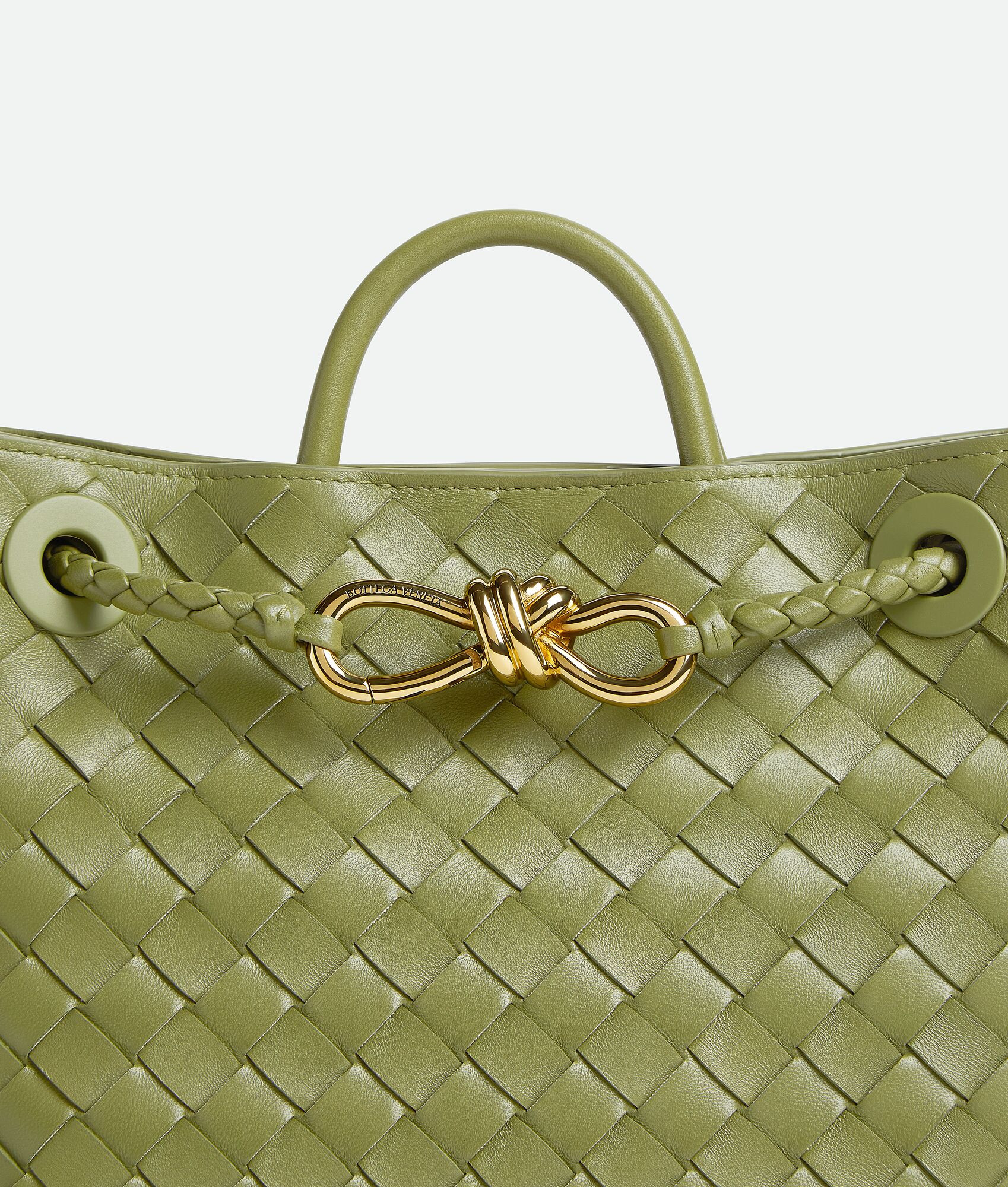 Bottega Veneta® Women's Small Andiamo in Matcha. Shop online now. | Bottega Veneta