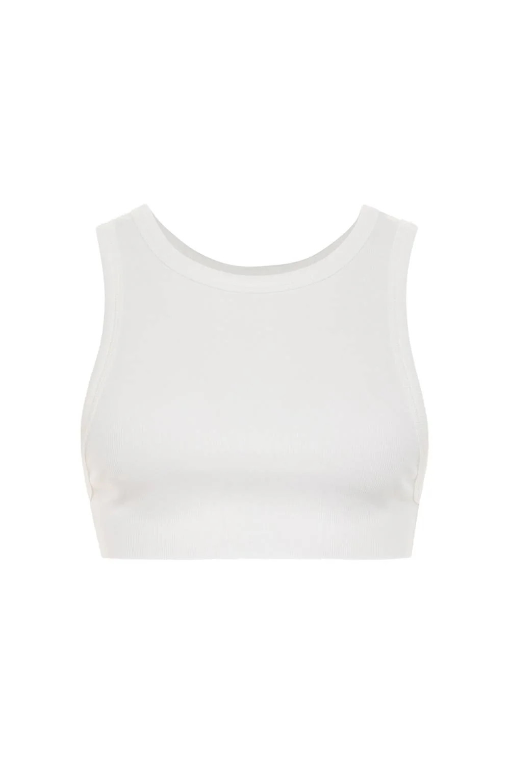 Women's Bella Crop Tank Top In White | Shop Simon
