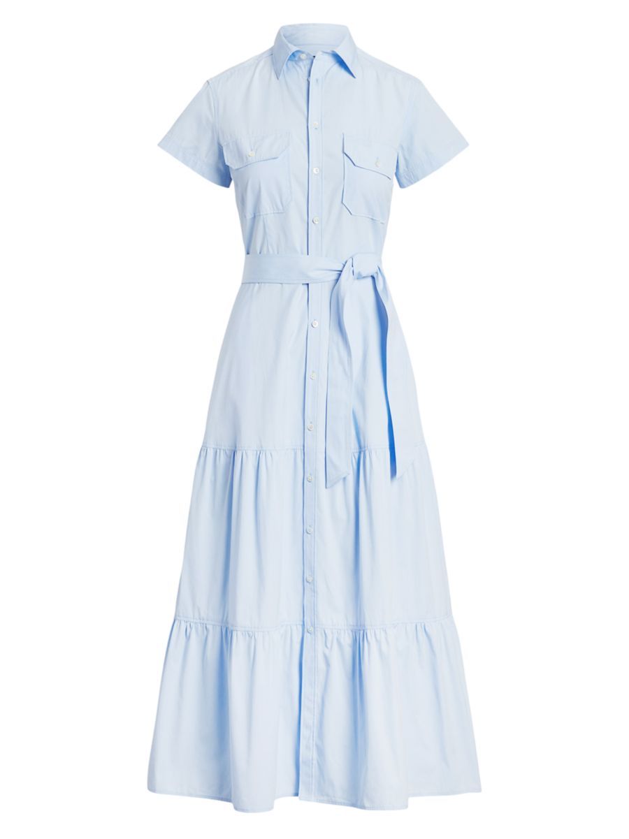 Oakland Tiered Belted Maxi Dress | Saks Fifth Avenue