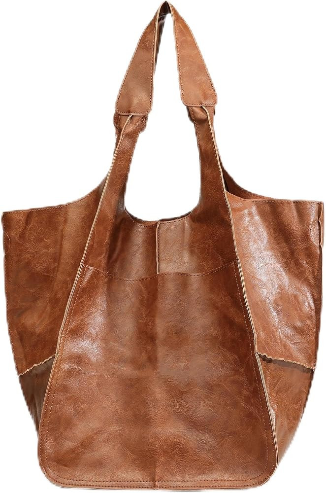 Oversized Tote Bags for Women Large Capacity - PU Leather Tote Bag | Amazon (US)