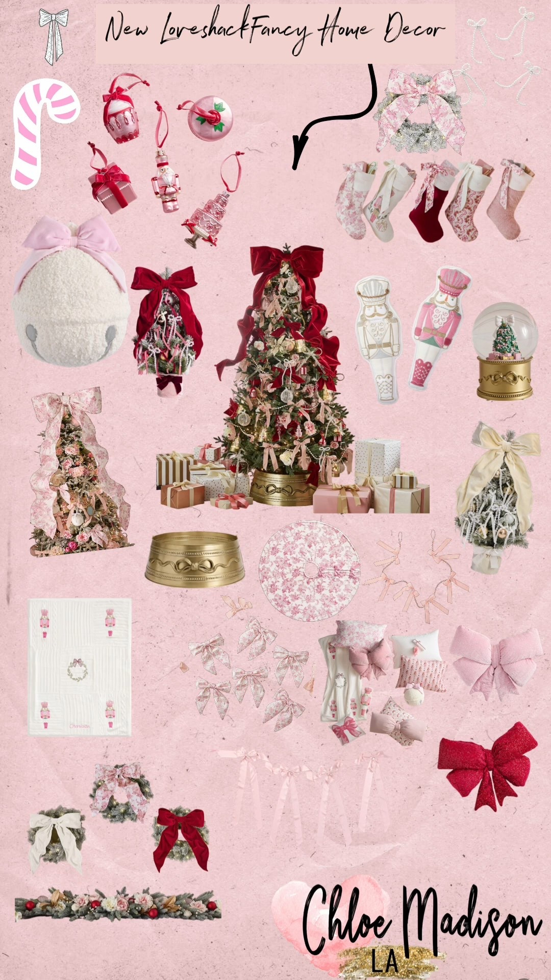 Pink Christmas, Loveshackfancy Christmas decor

#LTKHome #LTKSaleAlert #LTKSeasonal
