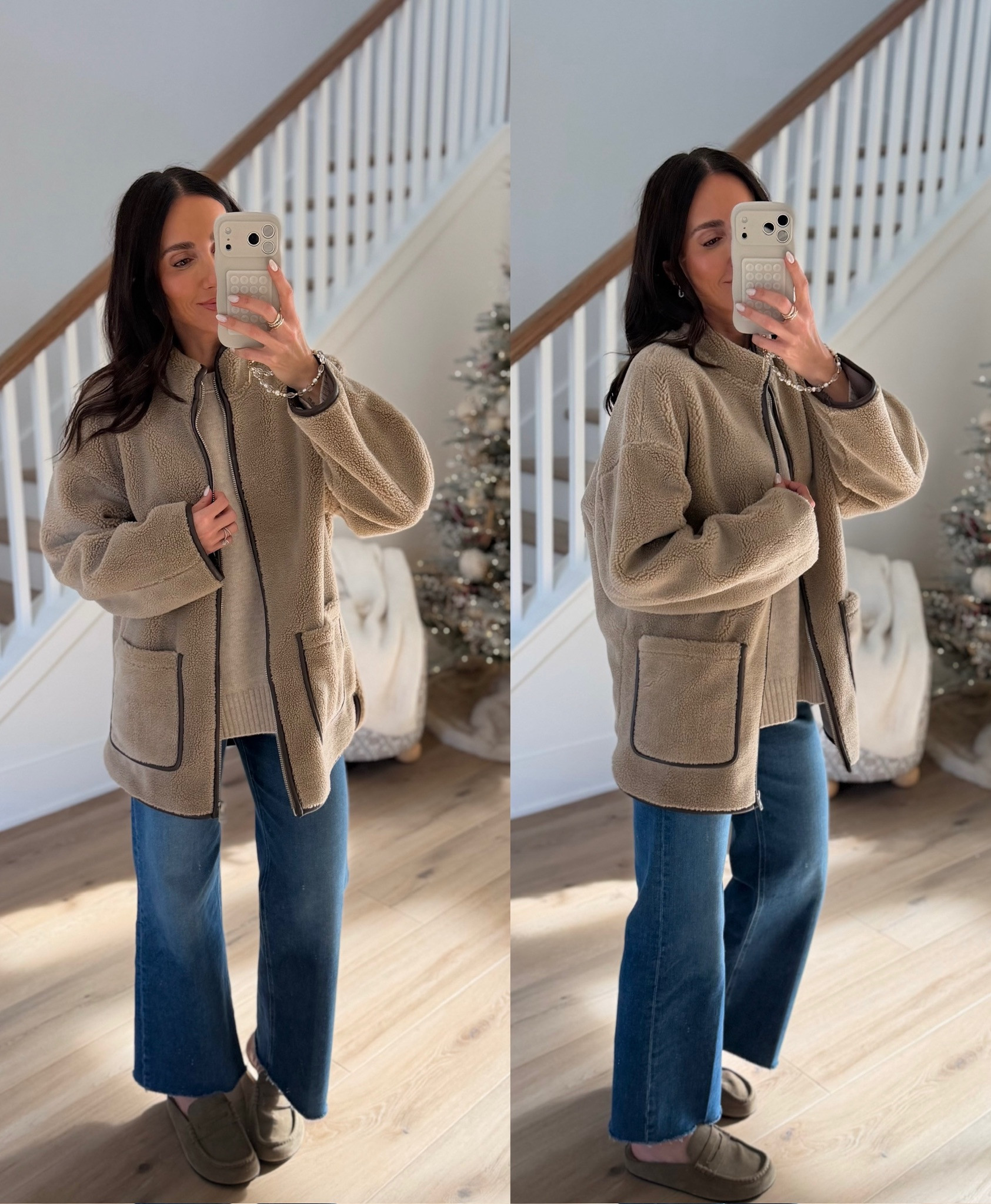 Casual Nordstrom outfit inspo. Nordstrom winter coat, top shop winter coat, Sherpa coat for women, women's fashion finds, Nordstrom women's fashion finds, annabrstylee

#LTKootd #LTKmomlife #LTKHoliday