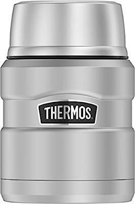 Thermos Stainless King 16 Ounce Food Jar with Folding Spoon, Stainless Steel | Amazon (US)