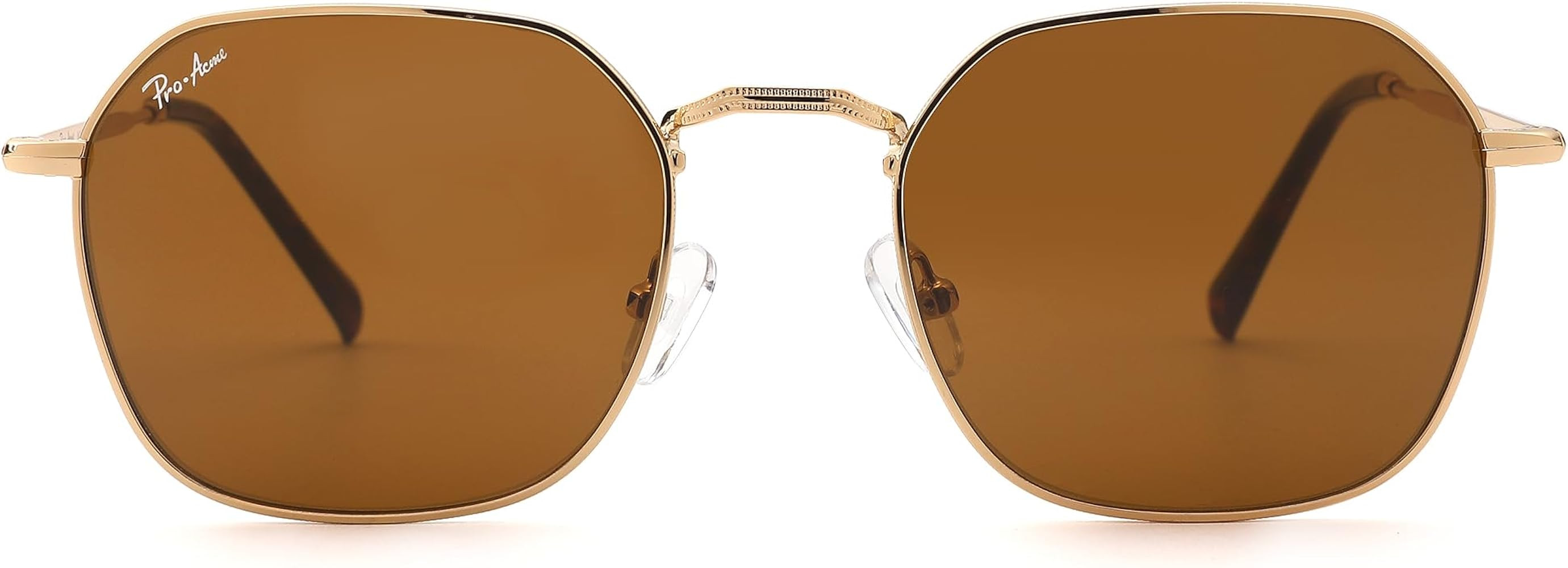 Pro Acme Classic Sunglasses for Women Men Hexagonal Flat Metal Frame Trendy Square Shades Sunglas... | Amazon (US)