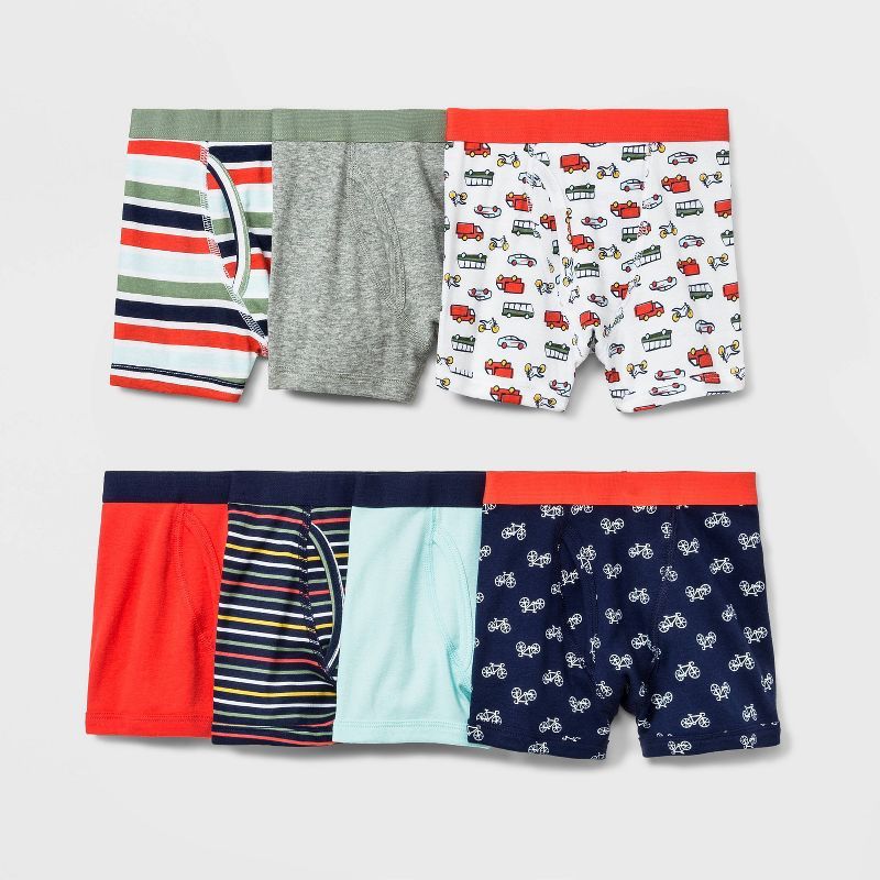 Toddler Boys' 7pk Truck Printed Boxer Briefs - Cat & Jack™ | Target