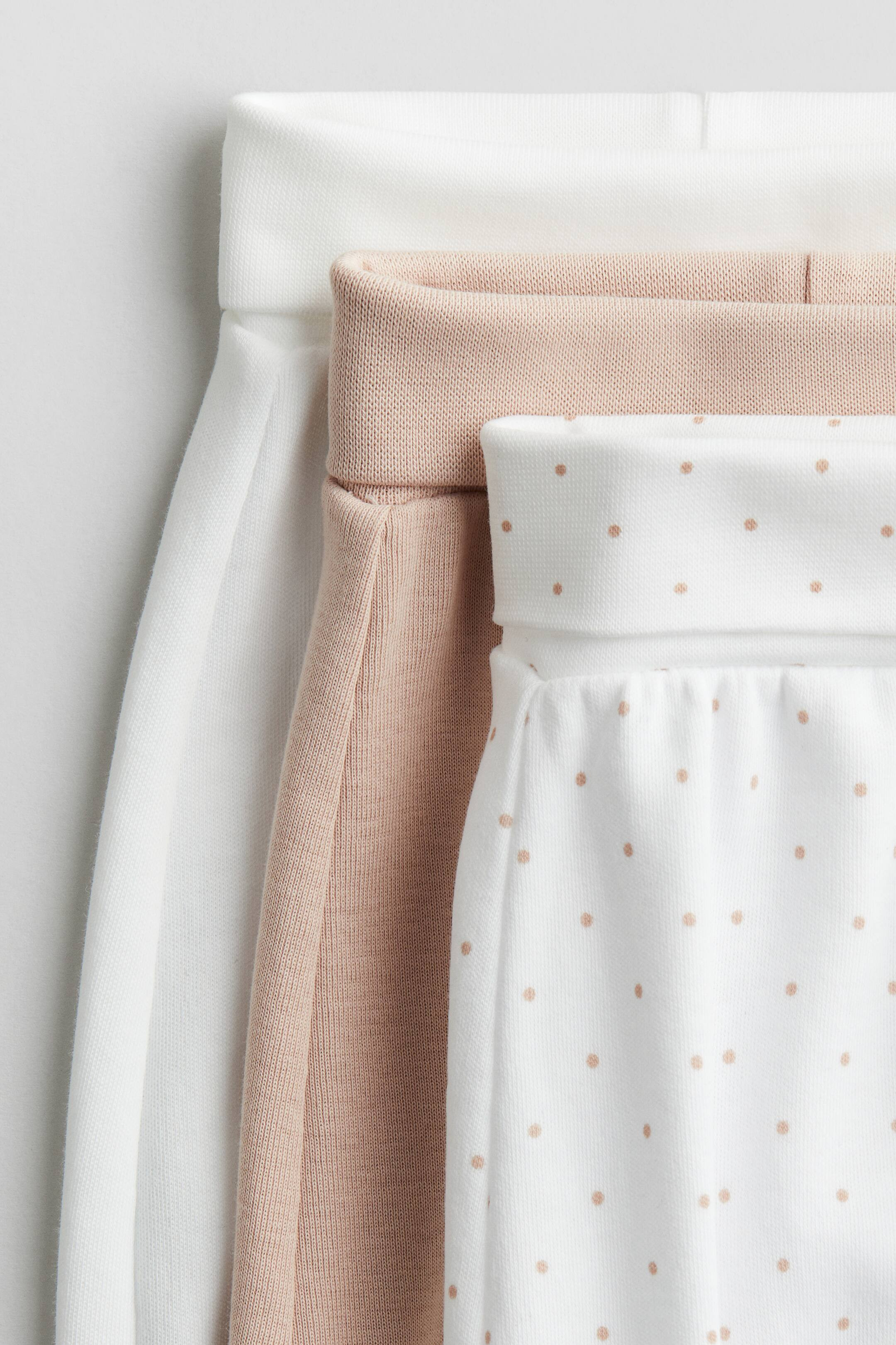 3-pack foldover-waist trousers | H&M (US + CA)