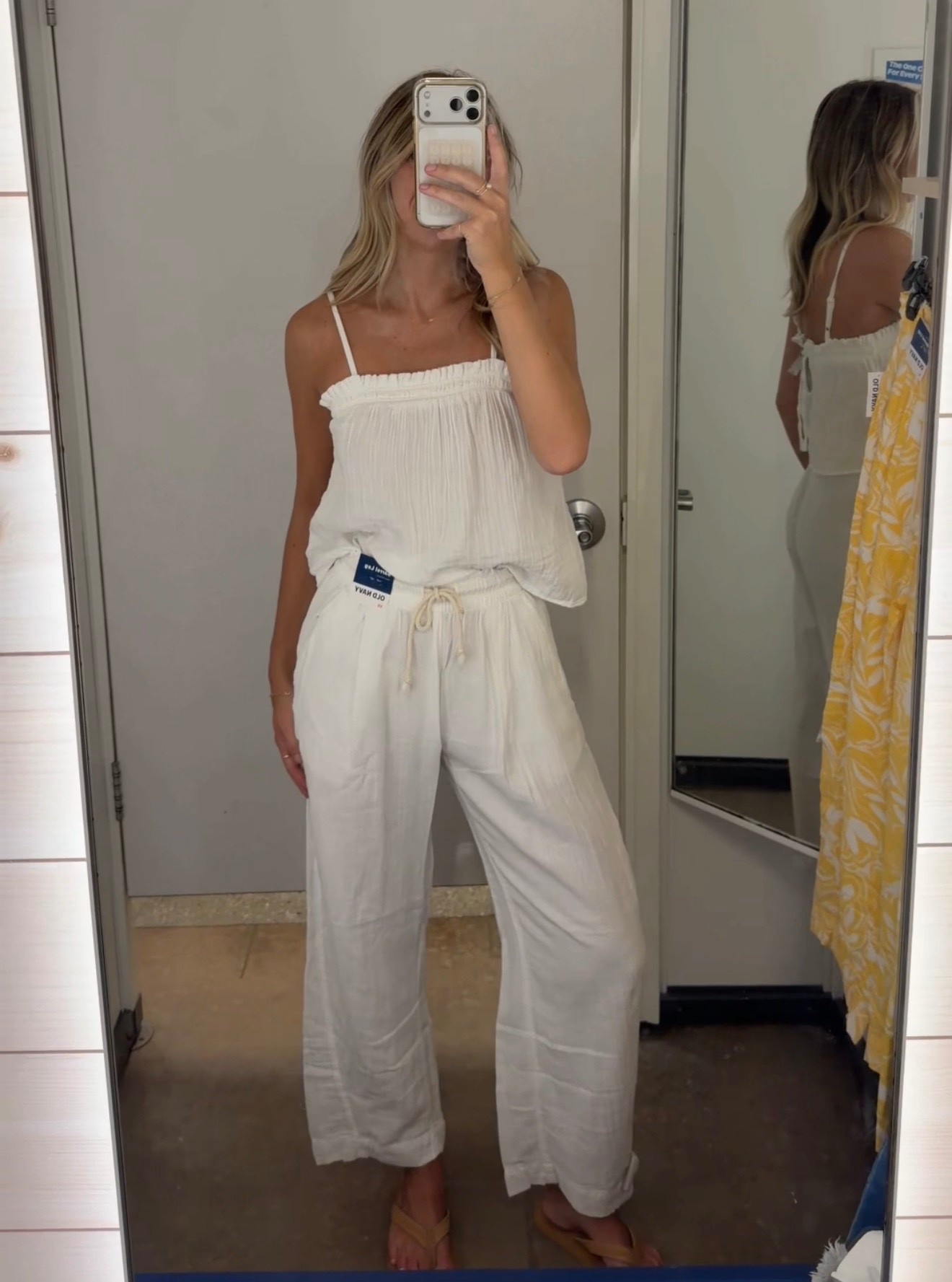 White gauze matching set perfect for spring & summer! 

Spring outfit, spring ootd, gauze pants, barrel pants, gauze top, vacation outfit, cruise outfit, beach outfit, summer outfit, summer ootd 

#LTKSaleAlert #LTKootd #LTKSeasonal