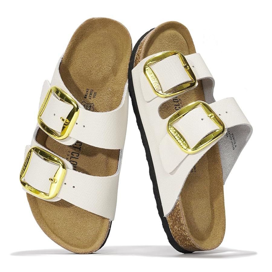 Project Cloud Genuine Leather Flat Sandals for Women 2025 Comfortable Beach Essentials Womens San... | Amazon (US)