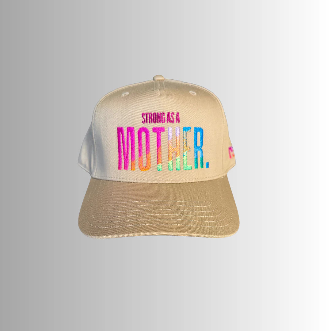 Strong as a mother™ Canvas Ombre Hat- Khaki | Mother Hats