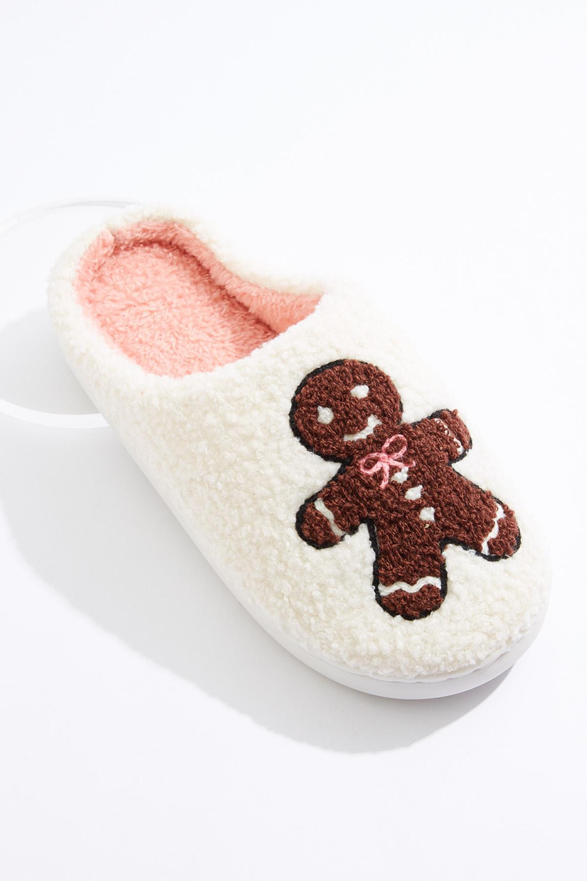 Gingerbread Fuzzy Slippers | Cato Fashions