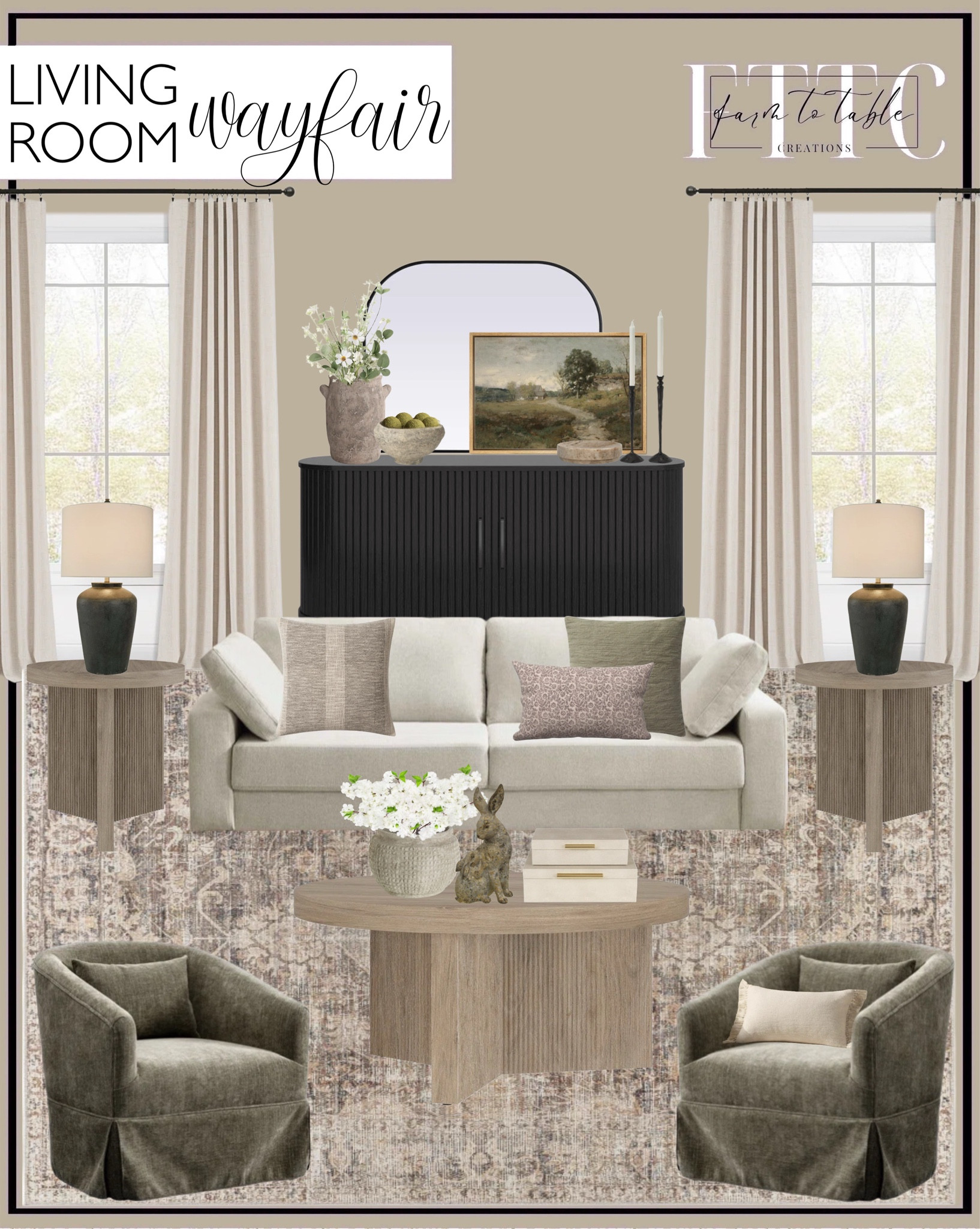 Wayfair Living Room Finds. Follow @farmtotablecreations on Instagram for more inspiration.

@Wayfair offers a wonderful selection of home furnishings and decor that can help you create the cozy living room of your dreams. #wayfair #wayfairpartner

#livingroom #livingroomdecor #loloirug #coffeetabledecor #roundcoffeetable #consoletable #consoletabledecor #tablelamp #sidetables #storageboxes #livingroomchair #accentchair 


#LTKHome #LTKSaleAlert #LTKFindsUnder50