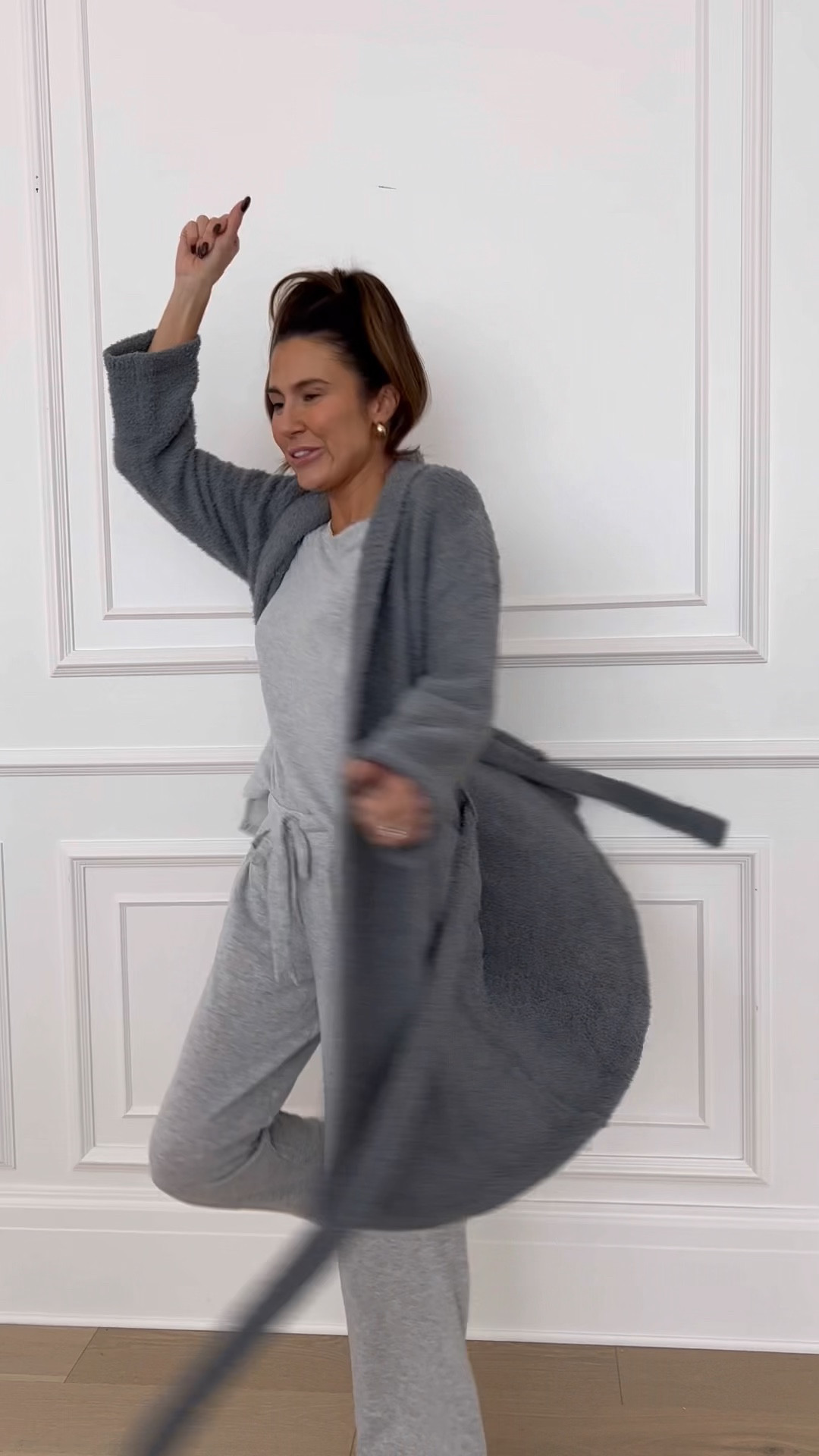 Womens pjs; womens robe, cozy loungewear, fuzzy robe 
#walmartfashion #walmartpartner

#LTKunder50 #LTKunder100 #LTKSeasonal