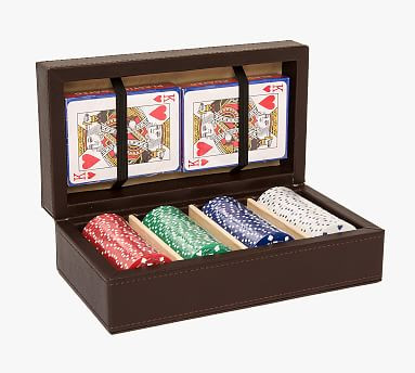 Chocolate Brown Poker Set | Pottery Barn (US)