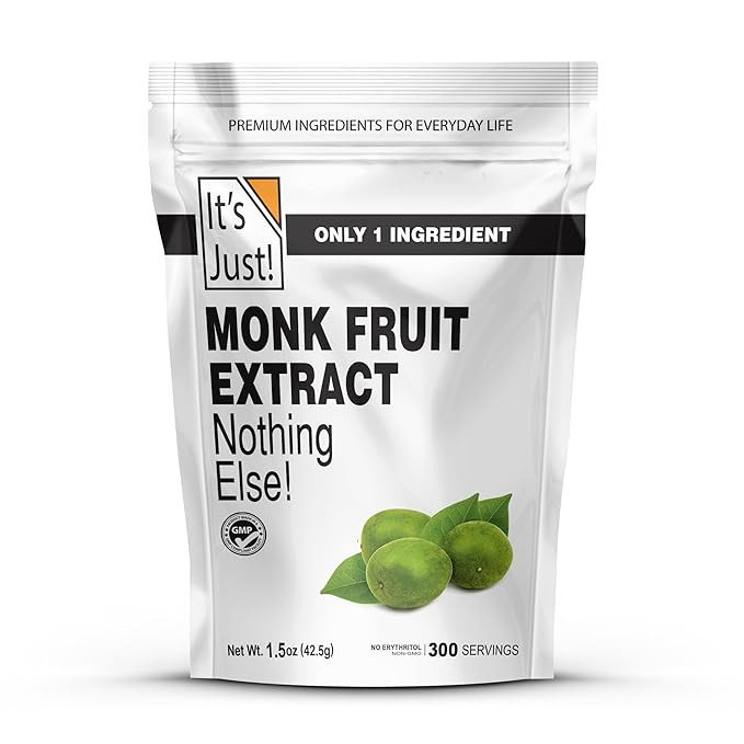 It's Just! - 100% Monkfruit Extract Powder, Keto Friendly Sweetener, Monk Fruit, Sugar-Free, Non-... | Amazon (US)
