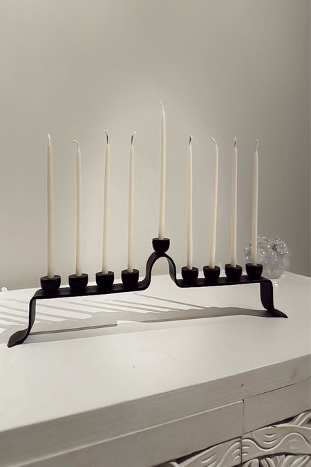 Love this menorah and the ivory candles are the perfect compliment - less harsh than white! 

#LTKSeasonal #LTKhome