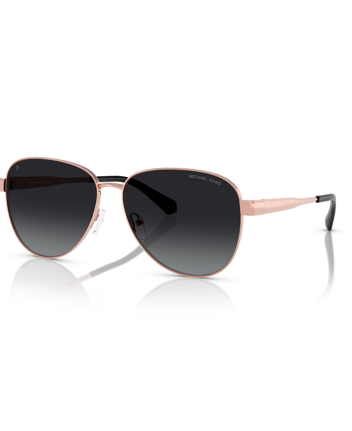Michael Kors Women's Polarized Sunglasses, Biarritz MK1160 - Rose Gold | Macy's