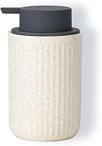 ABBI NIMO Ceramic Hand Soap Pump Foam Dispenser Beige, Speckled Rippled Bubble Up Foam Dispenser ... | Amazon (US)