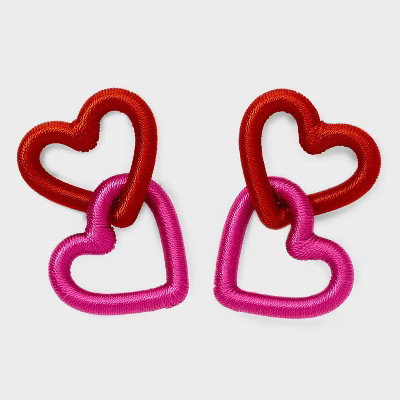 SUGARFIX by BaubleBar Heart to Heart Earrings - Red/Purple | Target
