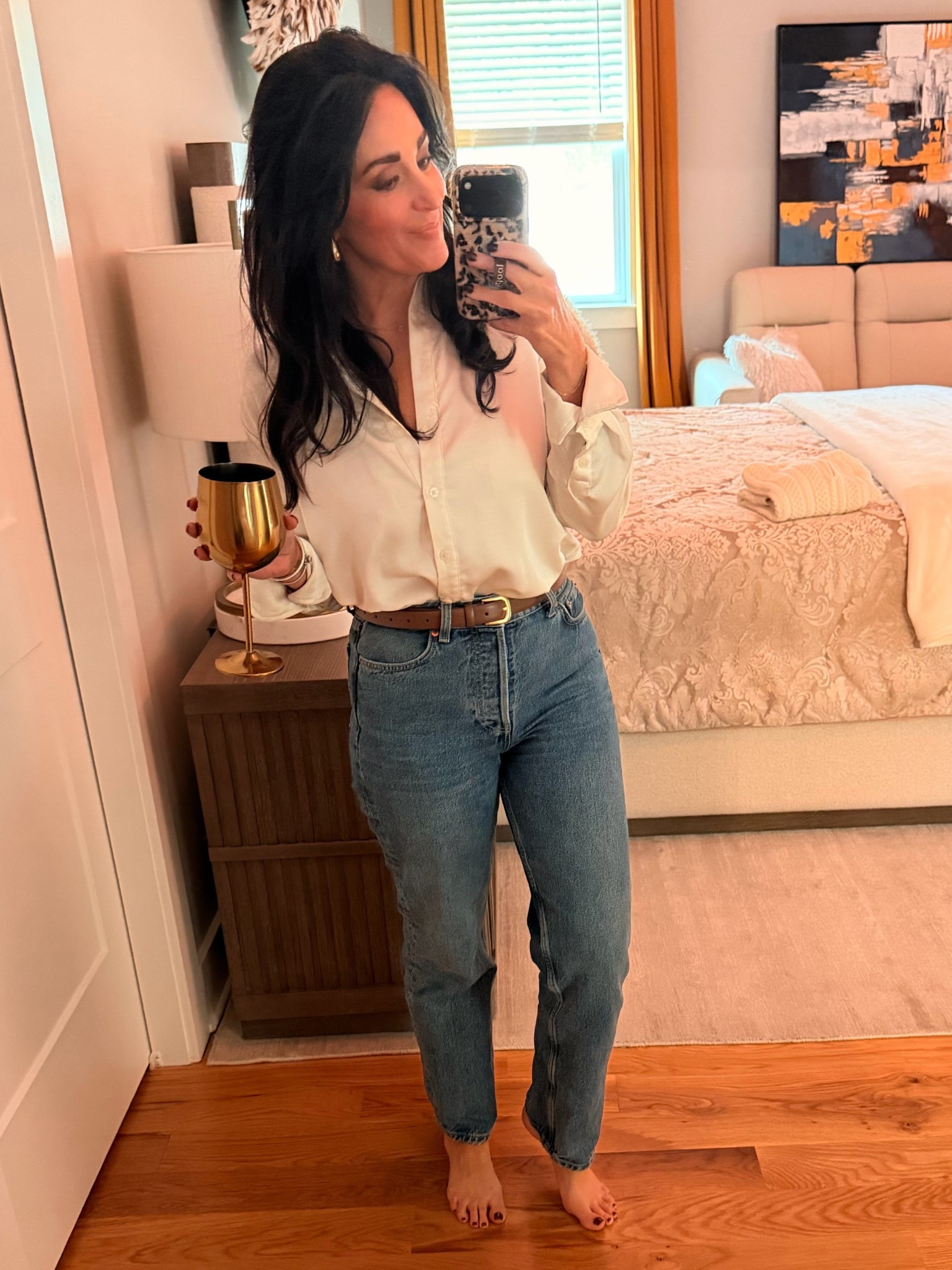 Classic 80’s vibe complete with a Love is Blind wine glass 🤣

#LTKOver40 #LTKHoliday #LTKdayinmylife