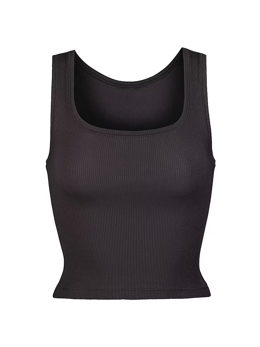 Women's Cotton Rib Tank - Soot - Size XXS | Saks Fifth Avenue