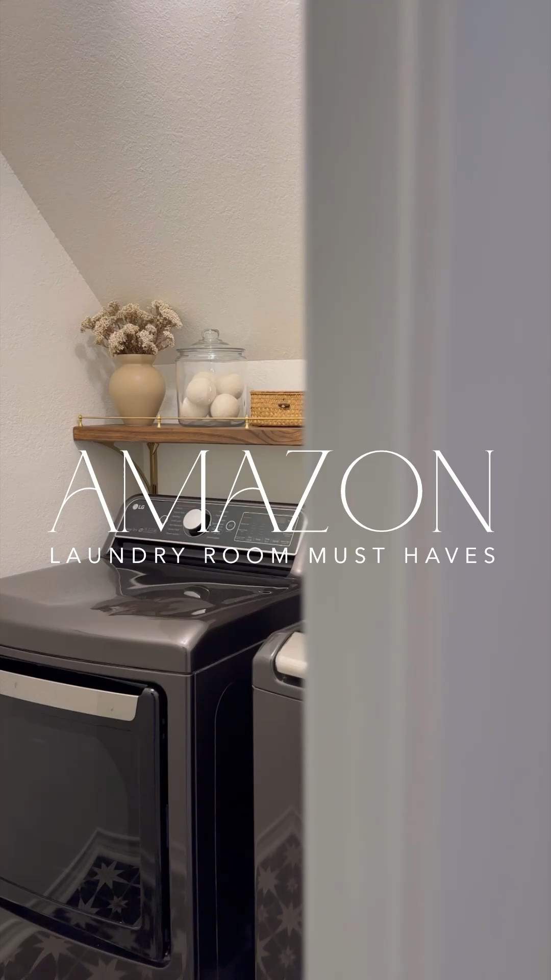 Amazon laundry room must haves! This pull out drying rack is a game changer for small spaces! And putting my supplies in aesthetic organization made it feel so much more clean and open!

#LTKstyletip #LTKfindsunder100 #LTKhome