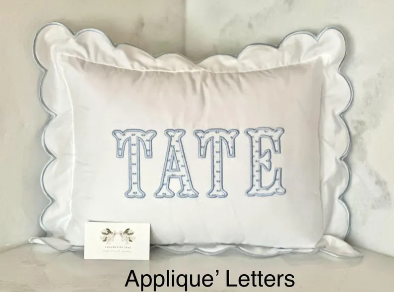 Custom Embroidered Baby Pillow Case Nursery Decoration Monogrammed Pillow Cover - Etsy | Etsy (US)