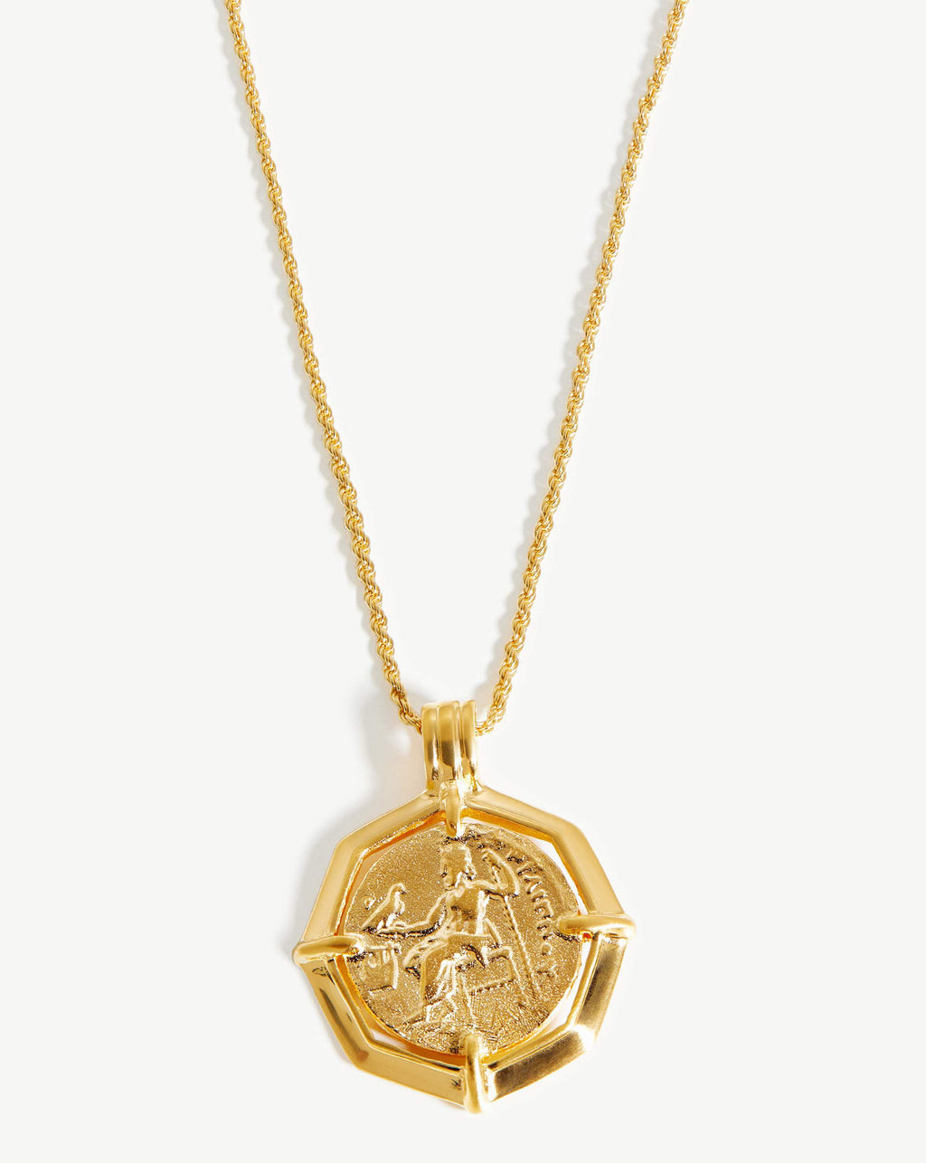Lucy Williams Engravable Octagon Medallion Coin Necklace | Missoma