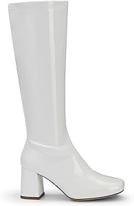 DREAM PAIRS Women's Gogo Boots, Square Toe Chunky Knee High Boots For Women | Amazon (US)