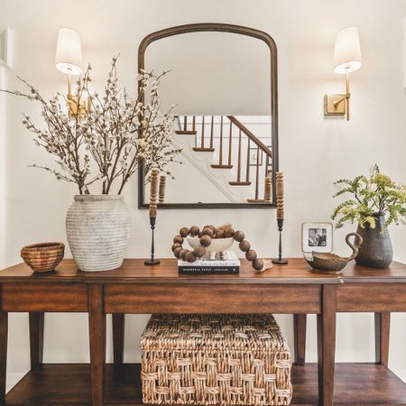 Nothing says welcome home like a well styled entryway. Full of texture and light. 

#LTKhome