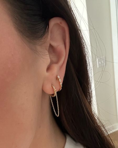 This earring stack has been my everyday for several months now 🙌🏼 I shower in them and only take them out if I want to switch out my earrings. Code TAYLOR20 works for 20% off both pairs! 

#LTKGiftGuide #LTKfindsunder100 #LTKsalealert