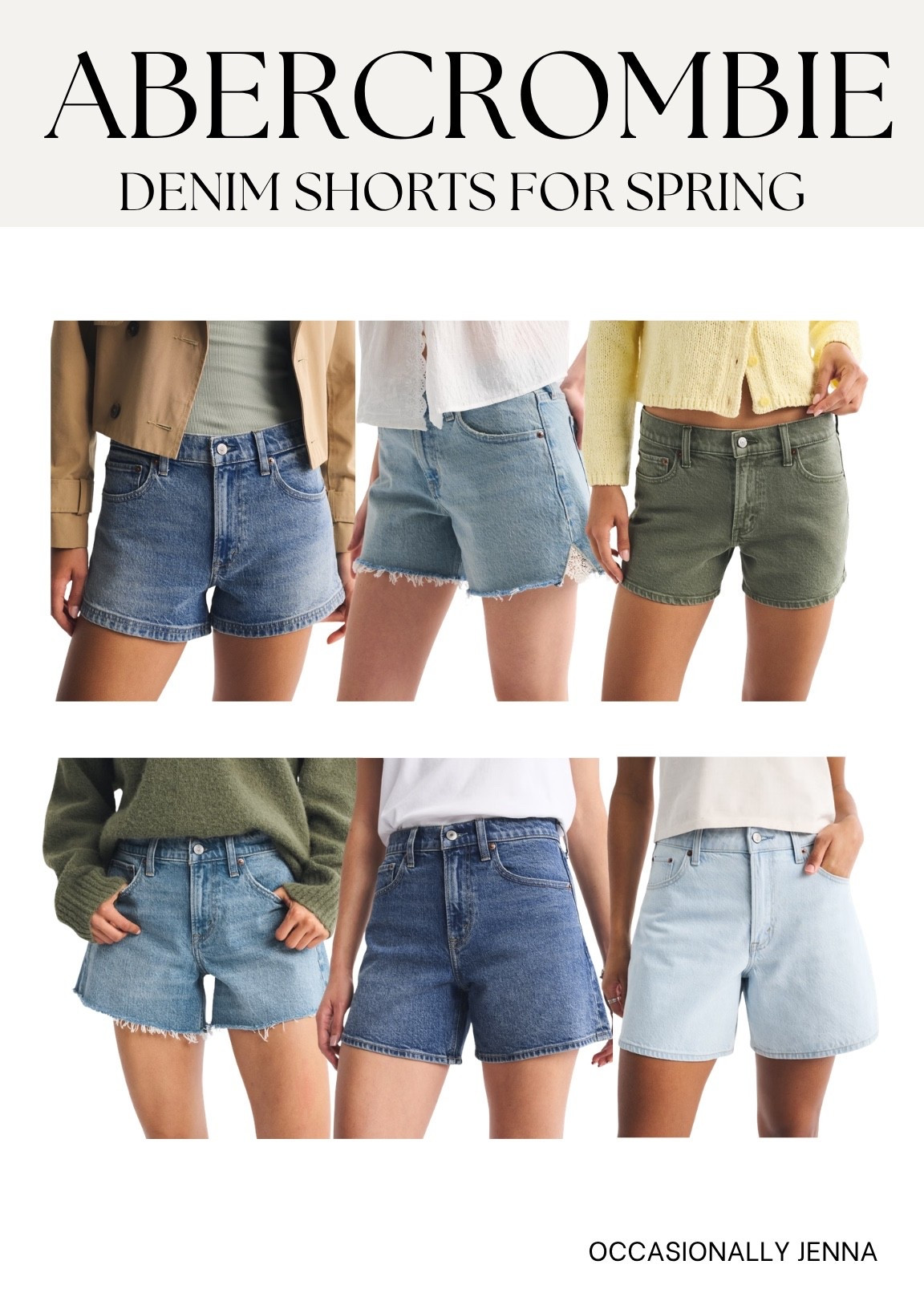 Denim shorts I’m loving for spring at Abercrombie! 

#LTKSeasonal #LTKgrwm #LTKootd