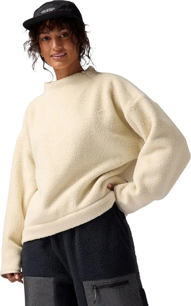 Wander Pile-Fleece Mock-Neck Top - Women's | Nordstrom
