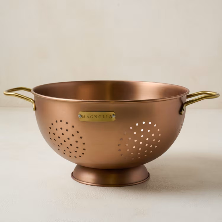 Copper and Brass Colander | Magnolia
