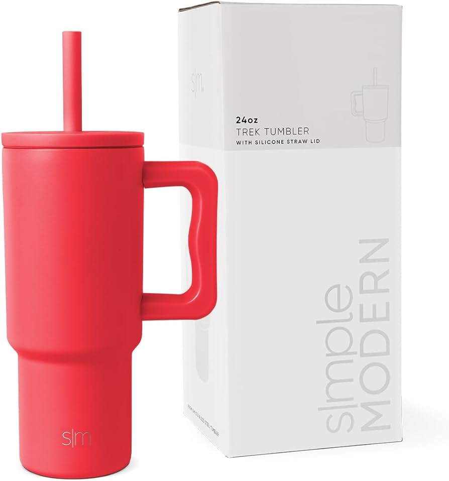 Simple Modern Kids 24 oz Tumbler with Handle and Silicone Straw Lid | Spill Proof and Leak Resist... | Amazon (US)