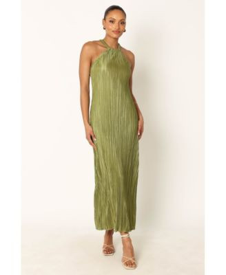 Petal and Pup Womens Melody Plisse Halter Maxi Dress - Macy's | Macy's