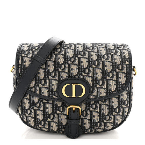 CHRISTIAN DIOR Oblique Medium Bobby Flap Blue | FASHIONPHILE (US)