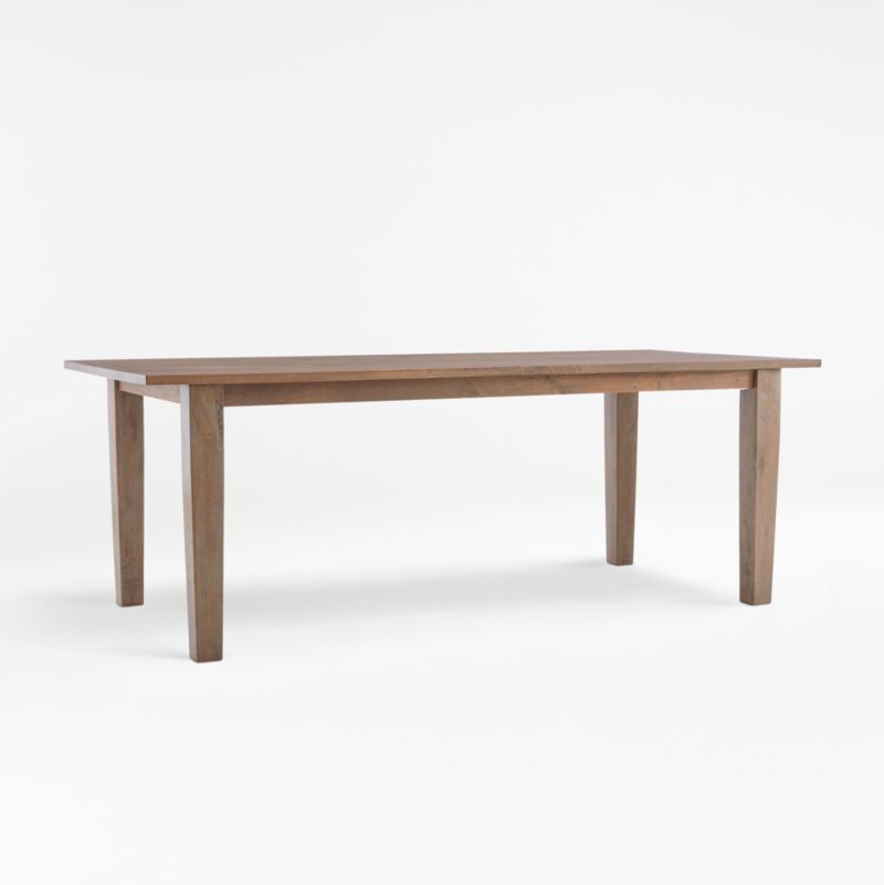 Basque Grey Wash 82" Dining Table + Reviews | Crate and Barrel | Crate & Barrel