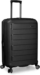 Traveler's Choice Pagosa Indestructible Hardshell Expandable Spinner Luggage, Black, Check-in Onl... | Amazon (US)