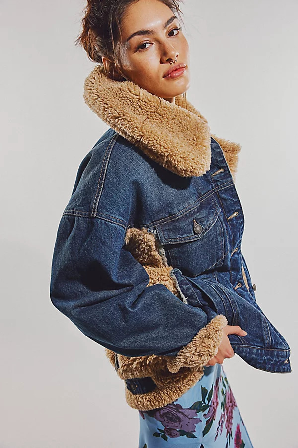 Holly Cozy Denim Jacket | Free People (Global - UK&FR Excluded)