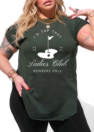 LADIES CLUB SIDE SLIT TEE | Shop.app