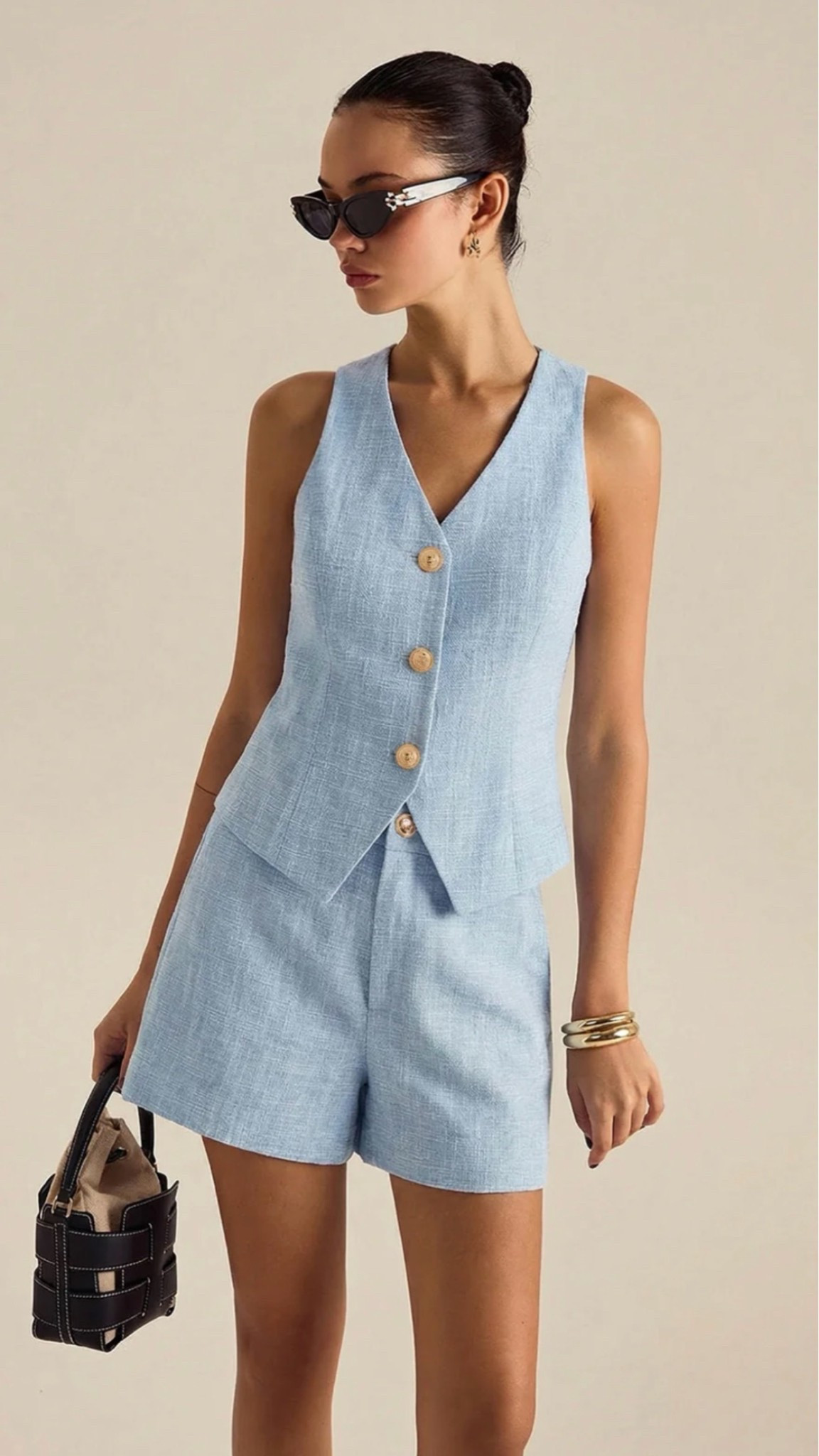 summer outfits

Textured Metal Button Vest & Shorts Set @Commense 

#summer #Outfit #set #vacation

#LTKMothersDay #LTKSeasonal #LTKOver40