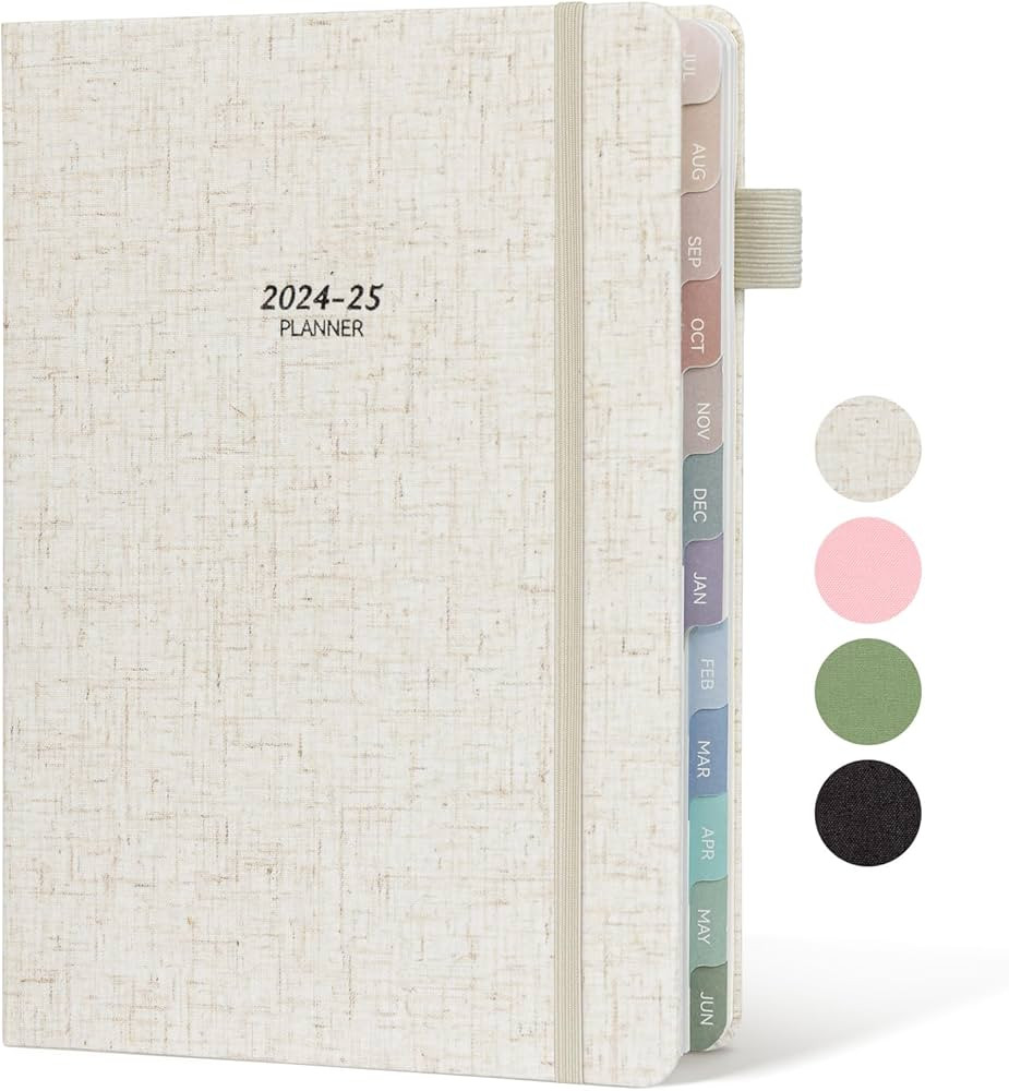 2024-2025 Linen cover Planner Weekly & Monthly Daily Agenda Book,2024-2025 To Do List Notebook wi... | Amazon (US)