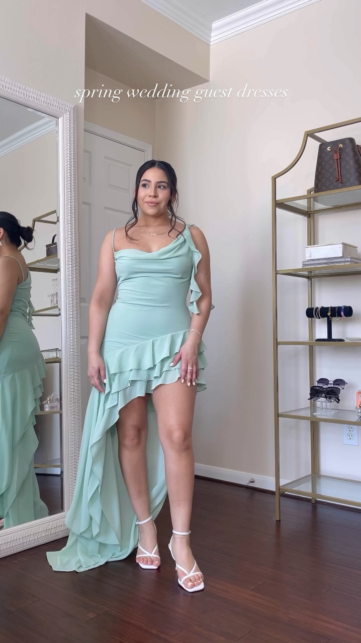 Spring wedding guest dresses 
Dress 1: small
Dress 2: small
Dress 3: small
White heels: 6.5 

#LTKstyletip #LTKSeasonal #LTKwedding