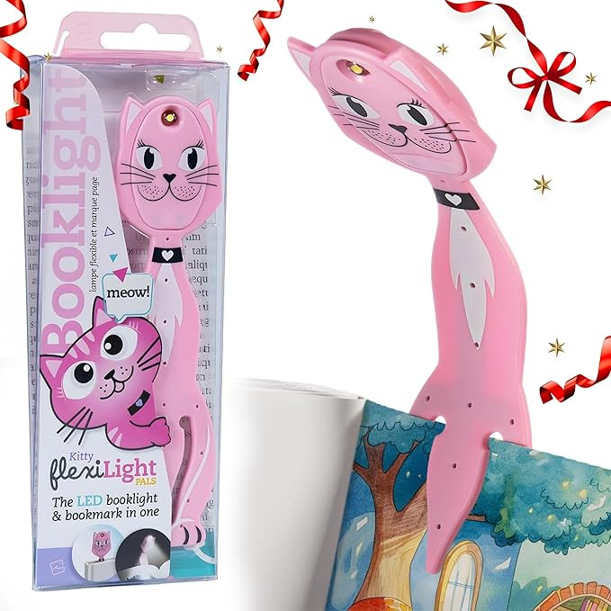 Gifts for Readers & Writers Bookmark Reading Light Cat Pink - 2in1 Clip On Bookmark Kids Light fo... | Amazon (US)