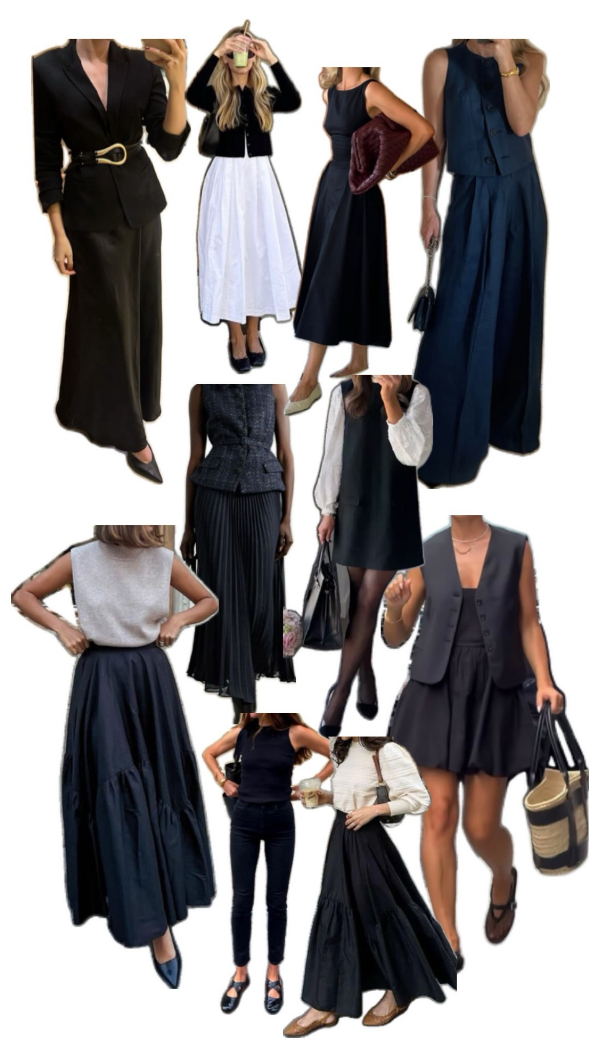 Set II of wedding professional outfits. 