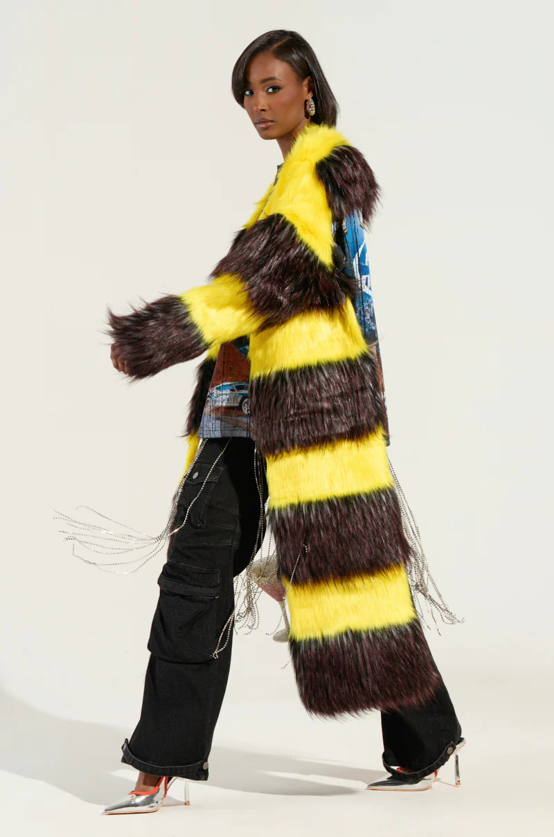 HENDRIX ASYMMETRICAL FUR BOLERO | AKIRA