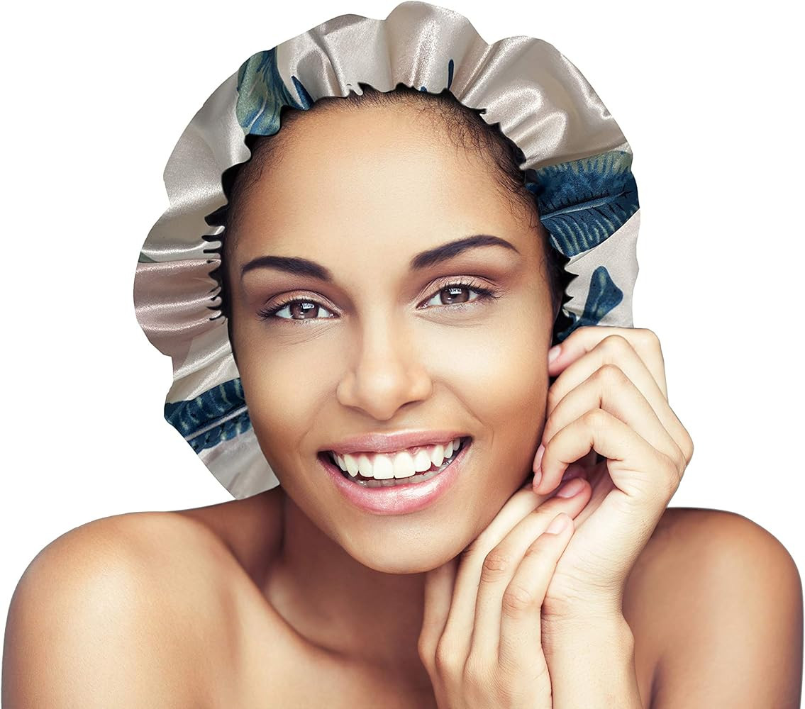 Glow By Daye Satin Bonnet, Double-Layered and Adjustable Satin Sleep Cap, Extra Large, Reversible | Amazon (US)