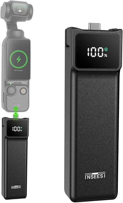 Battery Handle Compatible with DJI Osmo Pocket 3 Creator Combo, with Digital Screen Battery Handl... | Amazon (US)